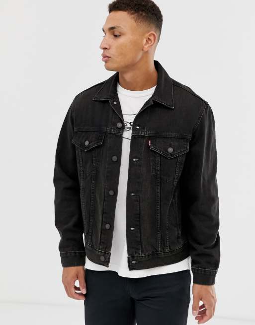 Veste jean 2024 noir levis homme