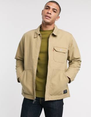 levi's mens lightweight fishtail parka olive night