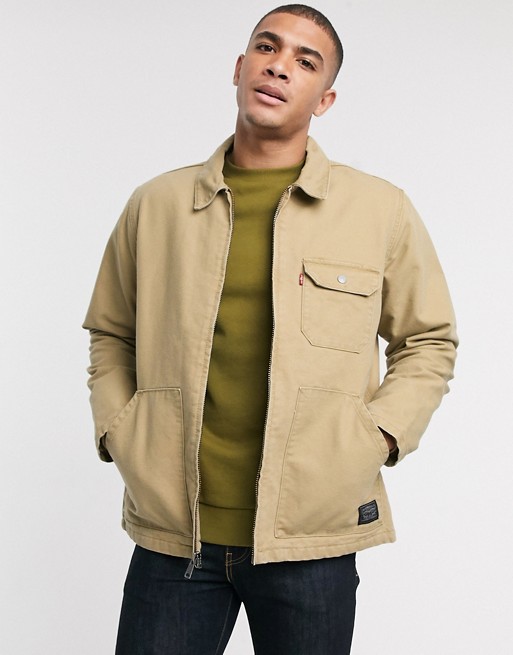 Levi's thermore lined waller worker jacket in harvest gold