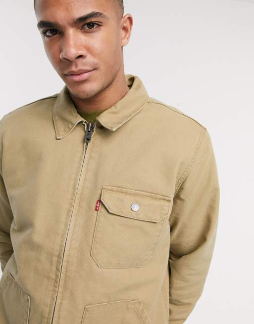 Levi's thermore lined waller worker jacket in harvest gold | ASOS