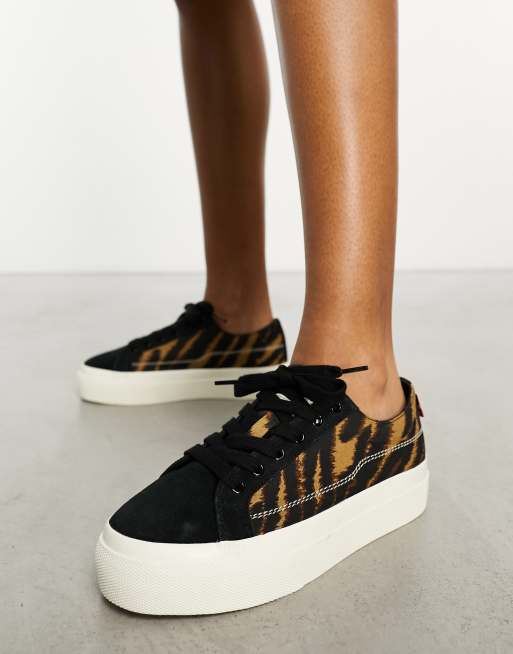 Levi's - Tijuana - Sneakers met logo in zebraprint