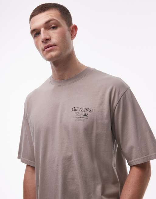 Levi's toad print graphic t-shirt in stone, 4 of 5