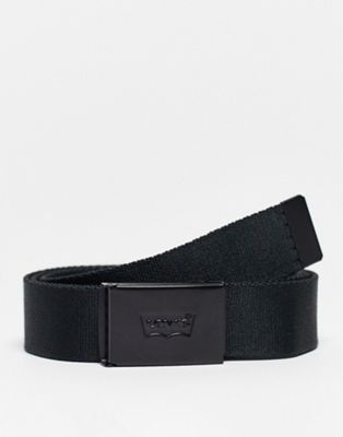 Levi's tonal batwing web belt in black