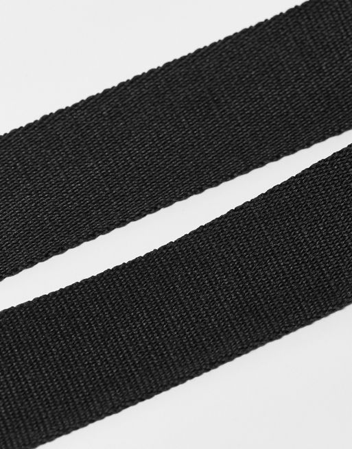 Levi's tonal batwing web belt in black | ASOS