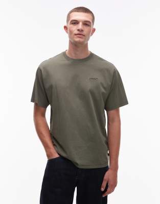 Levi's Tonal Logo Vintage Oversized Garment Dyed T-shirt In Green