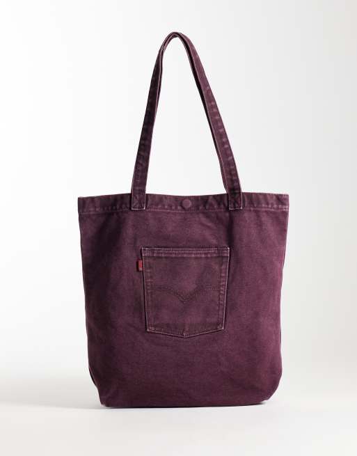 Levi's torba typu tote w kolorze burgundowym, 1 z 4