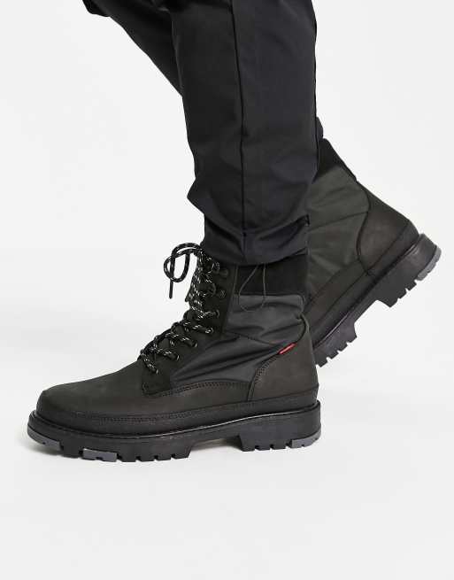 Mens black levi outlet boots