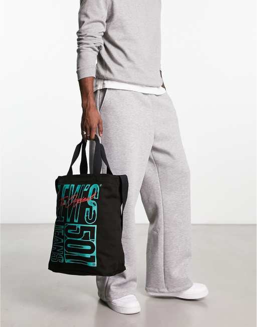 Levi's - Tote bag avec imprimé 501 jeans anniversaire et logo - Noir