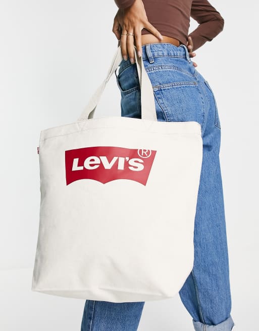 Levi s Tote bag en toile avec logo cru