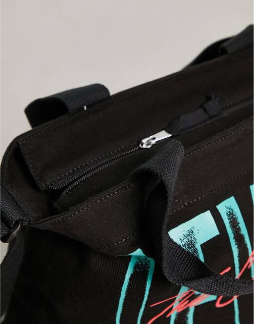 Levi's tote bag in black with 501 jeans birthday print and logo, 3 of 4