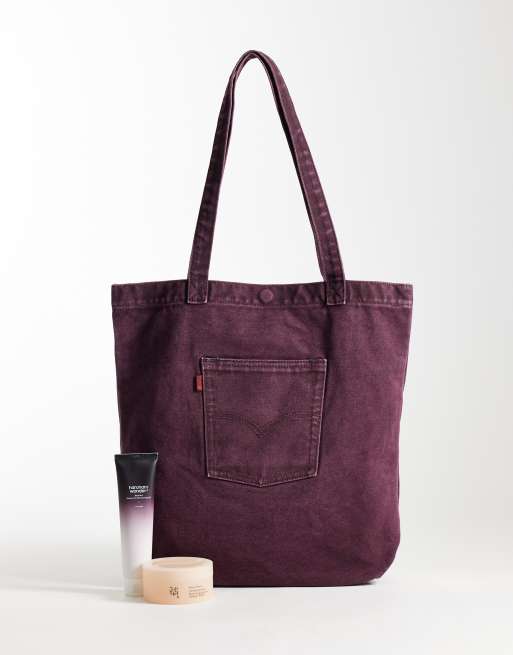 Levi's tote bag in burgundy , 2 of 4