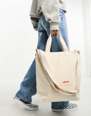 Levi's tote bag in cream with logo