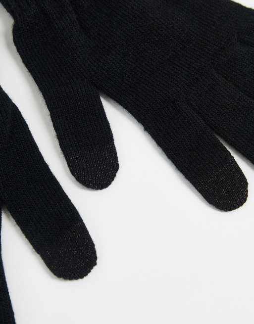 Levi's - Touchscreen handschoenen in zwart met rood label, 4 van 4