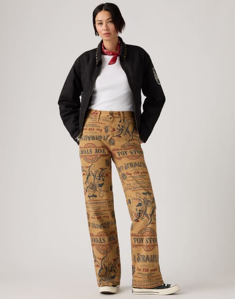 Levi's Toy Story Carpenter Jeans with all over print in tan co-ord - view 1