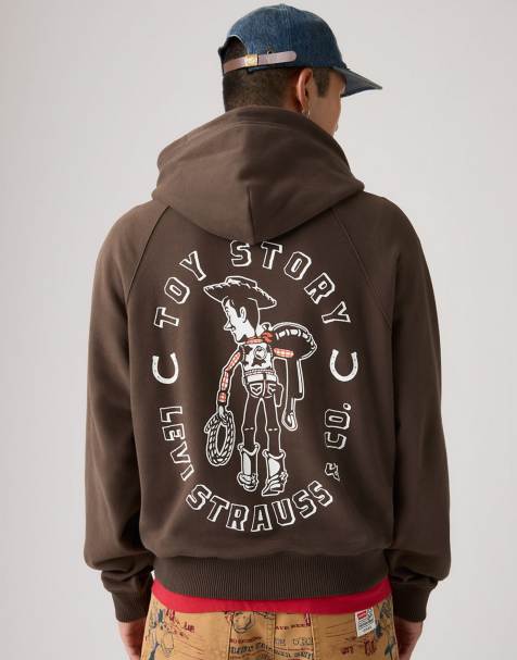 Levi's Toy Story unisex hoodie with back print in brown - view 1
