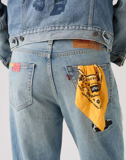Levi's Toy Story unisex loose straight jeans with patchwork detail