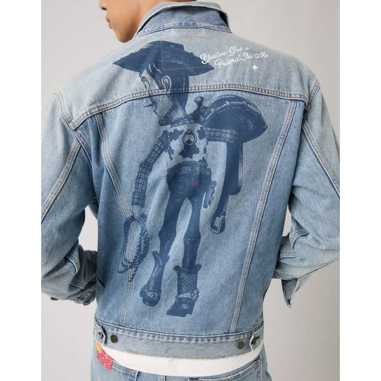 Levi's Toy Story unisex type 3 trucker jacket with back print in
