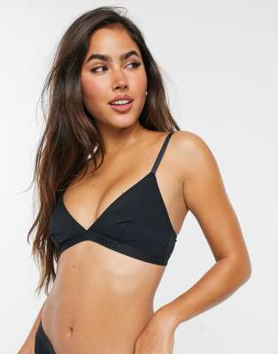 asos black bralette