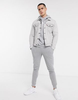grey levis jacket