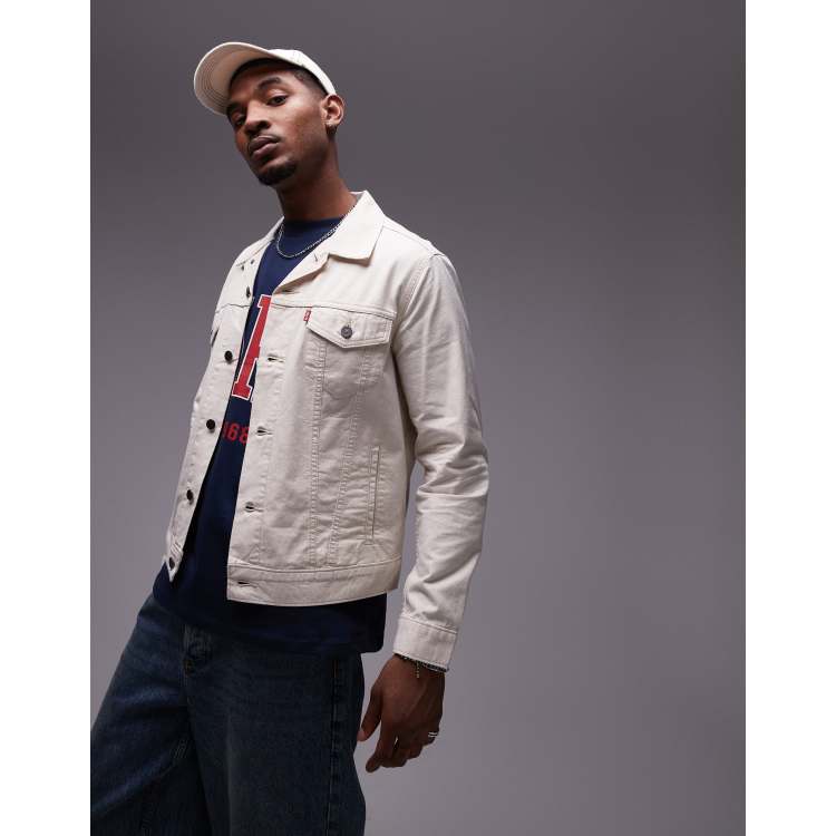 【YOURNUS】Ivory Cotton Trucker Jacket YOURNUS】Ivory Cotton Trucker Jacket (YOURNUS/デニム
