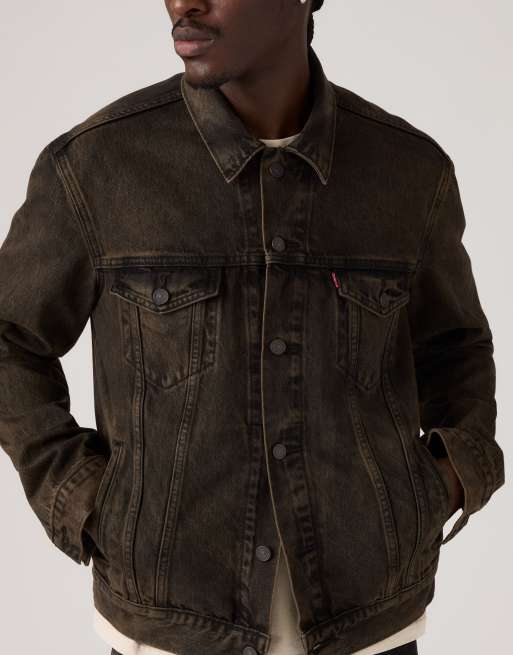 Levi's Trucker jacket in brown, 3 of 4