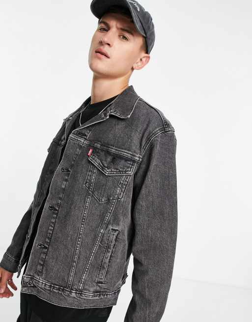 Levi's grey jacket new arrivals