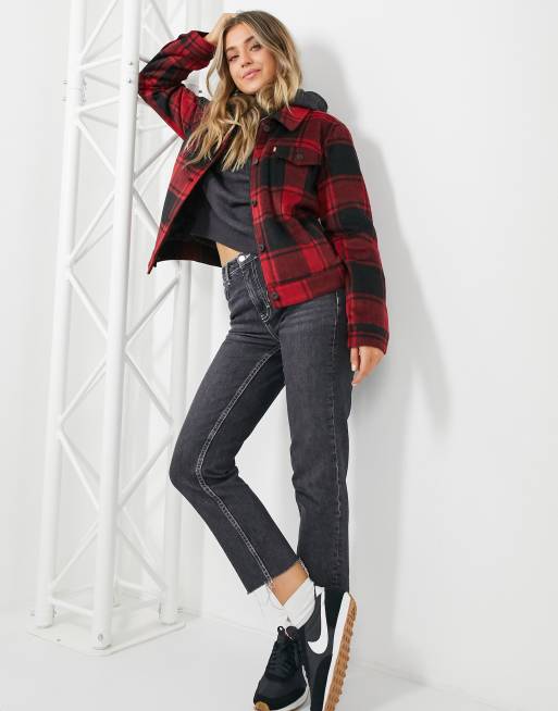 Levi's red and black hot sale jacket