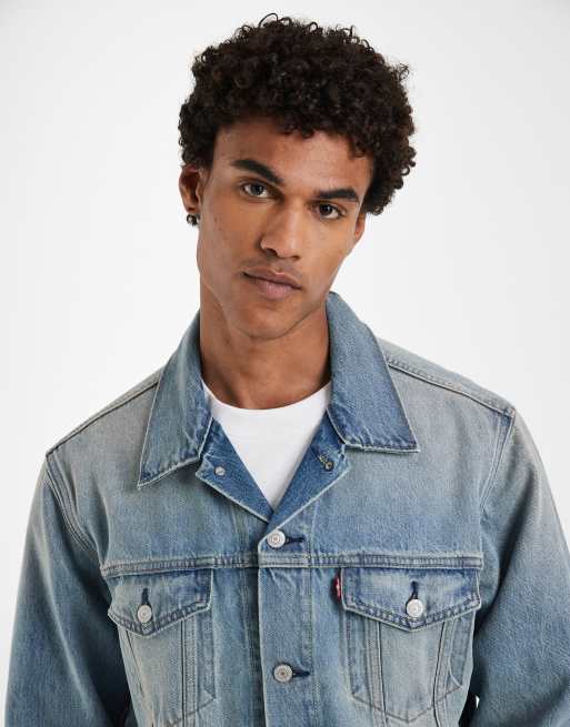 Levi's – Trucker-Jeansjacke in heller Vintage-Waschung mit Relaxed-Fit-Schnitt, 3 von 5