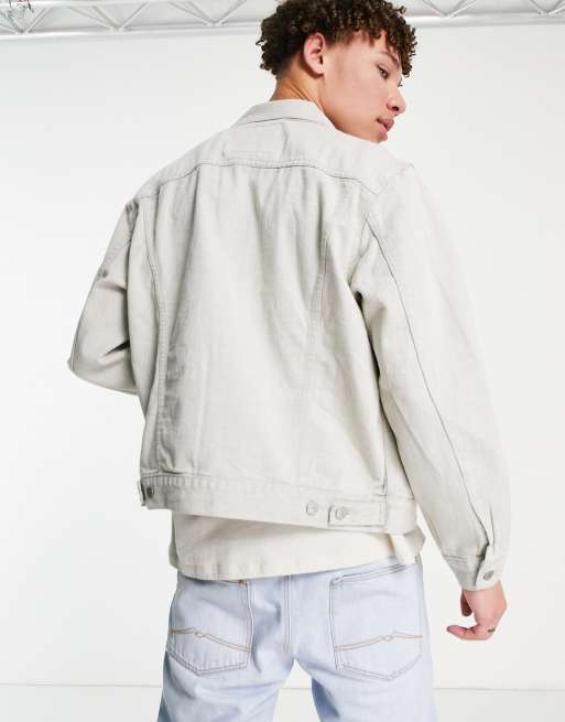 Levi's – Truckerjacke aus Denim im Vintage-Stil in Ecru, 2 von 4
