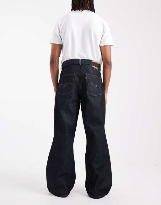 Levi's twisted baggy jeans in dark indigo | ASOS
