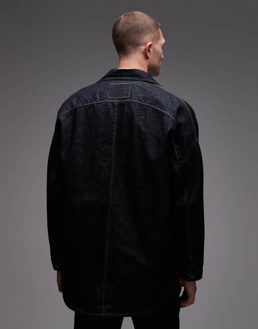 Levi's – Twisted – Skjortjacka i denim med mellanljus tvätt, 3 av 5