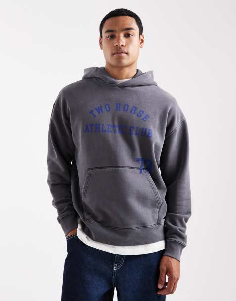 Levi's two horse athletic club cropped hoodie in charcoal - view 1