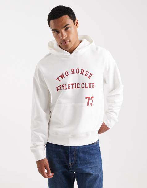 Levi's - Two horse Athletic Club - Felpa con cappuccio corta bianca - view 1