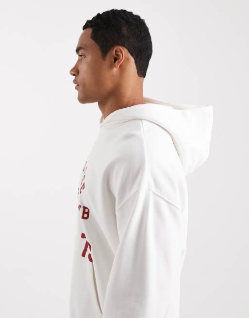 Levi's - Two horse Athletic Club - Felpa con cappuccio corta bianca, 5 di 5