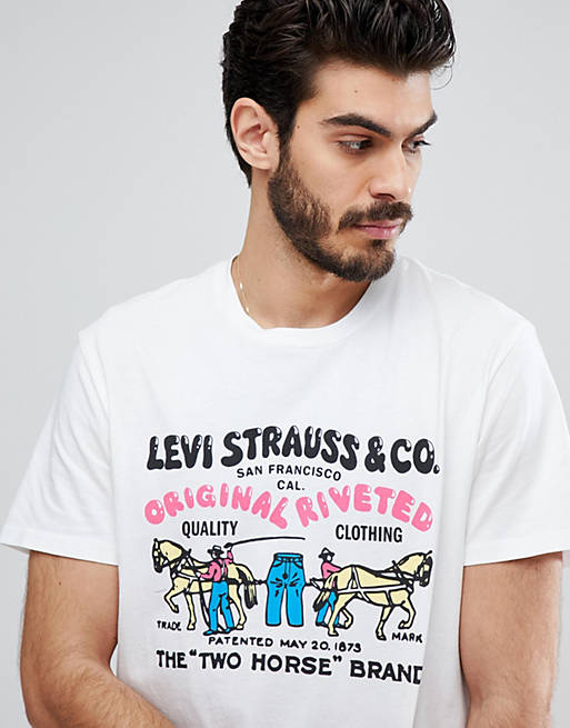 Levi's two horse vintage logo t-shirt | ASOS