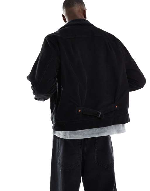 Levi's - Type 1 - Giacca trucker in velluto a coste nera, 4 di 4
