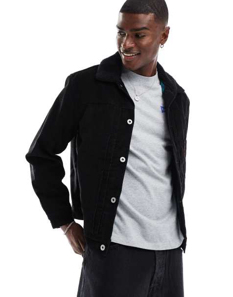 Levi's Type 1 trucker jacket in black cord - view 1