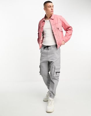 Levi's type 2 denim trucker jacket in pink