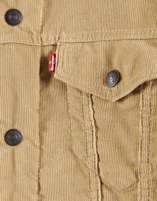 Levi's type 3 borg trucker jacket chino cord clearance