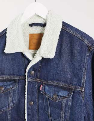 levi's type 3 borg trucker jacket chino cord