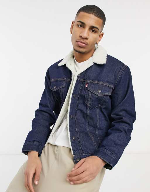 Levi's trucker cheap type 3 leather