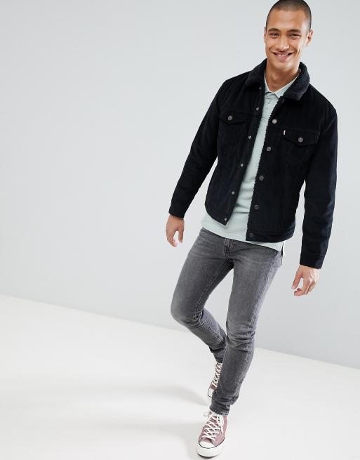 Levi's type 3 borg trucker cheap jacket chino cord