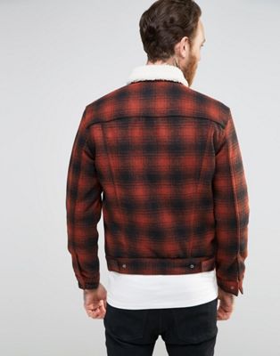levi's red checkered jacket