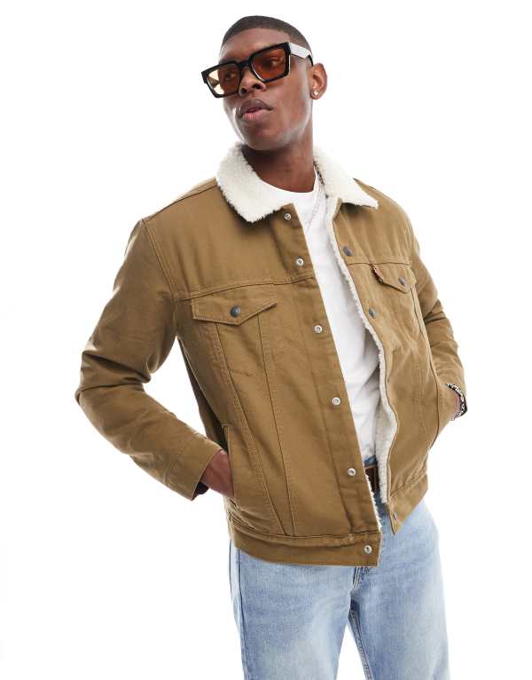 Levis canvas trucker jacket outlet