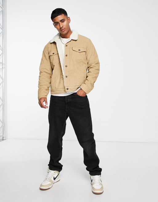 Levi s type 3 sherpa trucker outlet jacket chino cord
