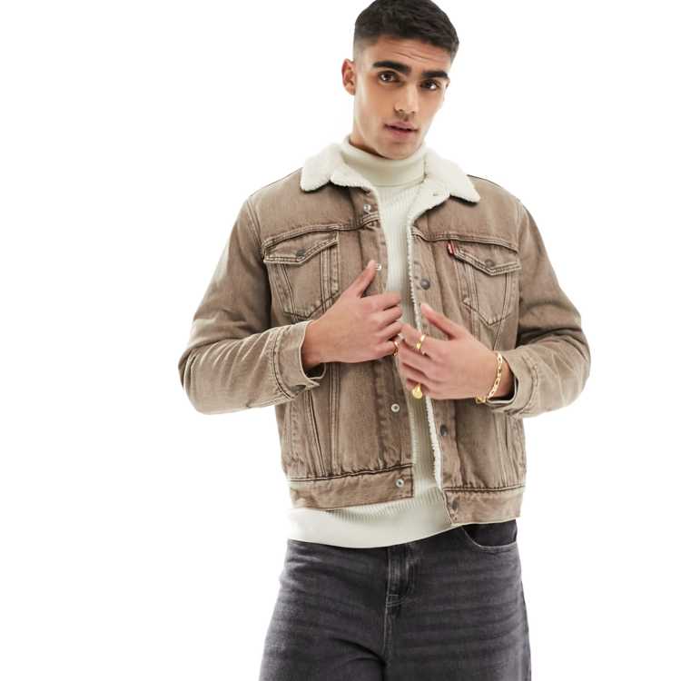 Levis type 3 denim sherpa jacket new arrivals