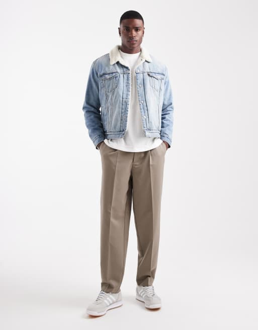 Levi's - Type 3 - Veste camionneur en jean avec sherpa - Bleu délavé clair, 2 de 5