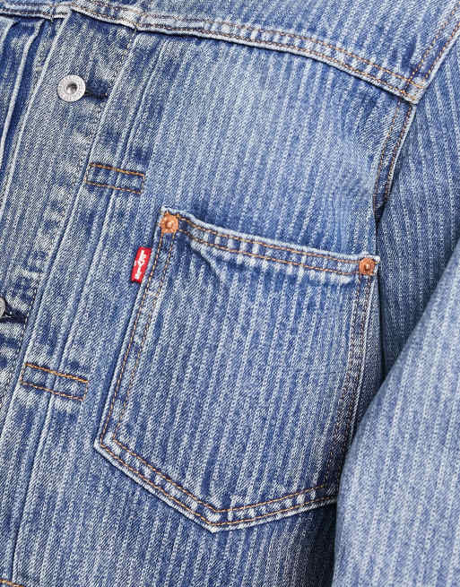 Levi's striped 2025 denim jacket