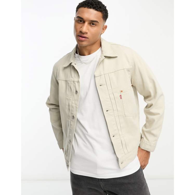 Levis discount trucker beige
