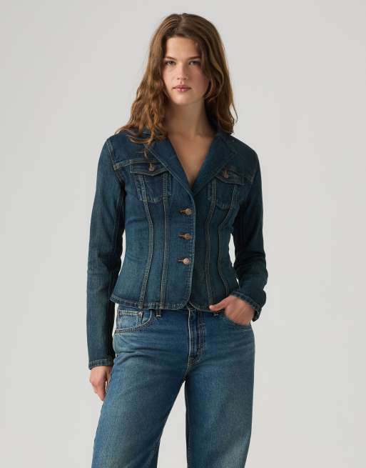 Levi's Type iii blazer in blue